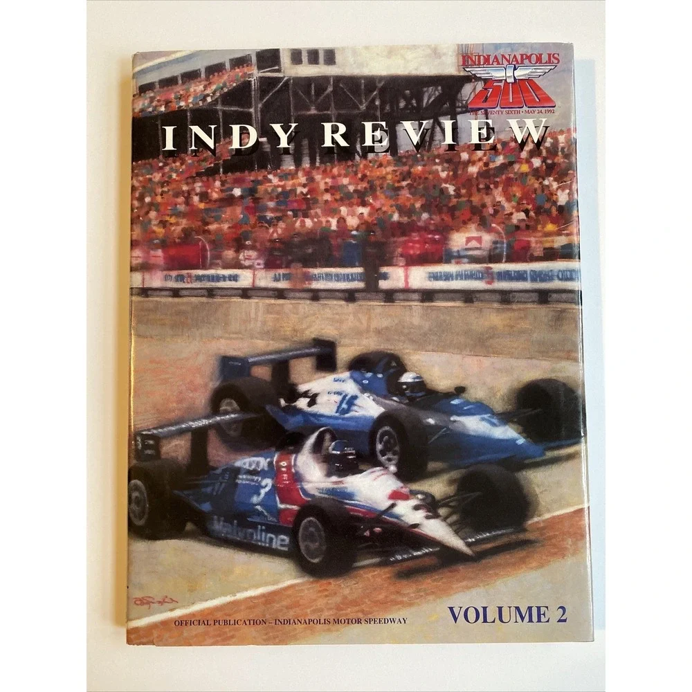 Indy 500 Publications Indy Review 76th Indy 500 May 1992 Vol. 2 With Dust Jacket